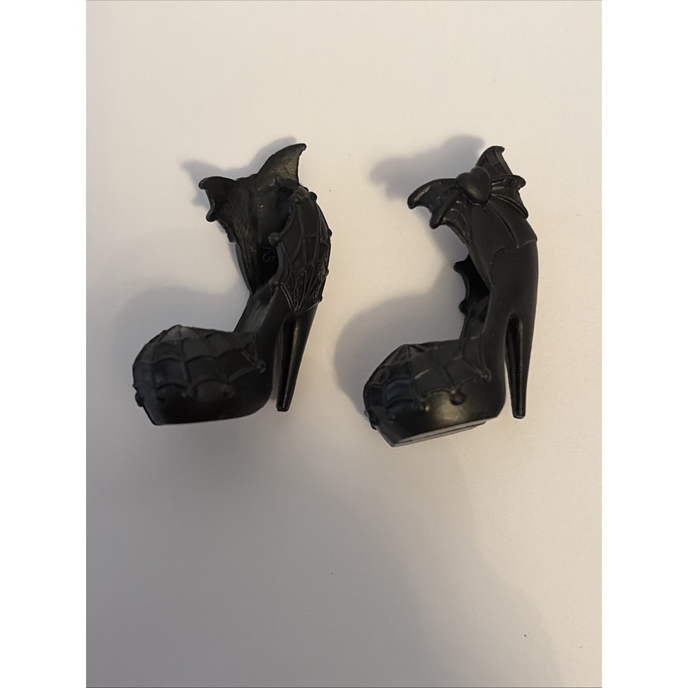 Monster High Dance The Fright Away Draculaura Doll Replacement Black Web Shoes
